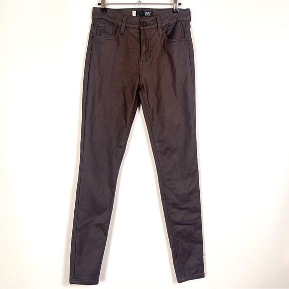 2/$30 KUT from the Kloth Mia Toothpick Skinny Jeans – Snakeskin Print – Size 4 - Picture 3 of 10